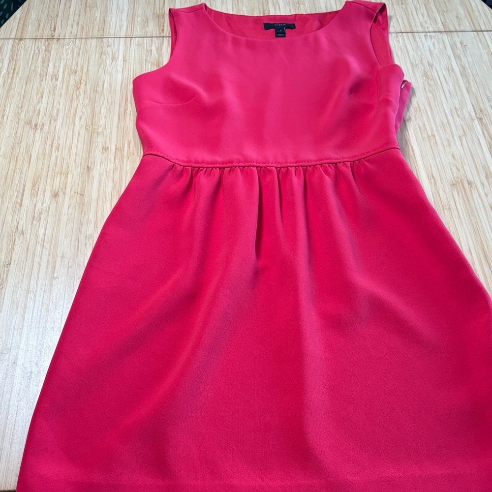 J. Crew Bold Red Dress